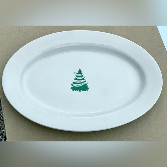 Rare 1980s Vintage BIGGER BETTER FASTER STRONGER UFP 15” Oval Serving Plate - Picture 12 of 16